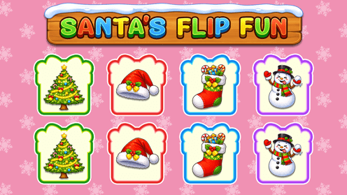 Santa Themed Matching game for toddler